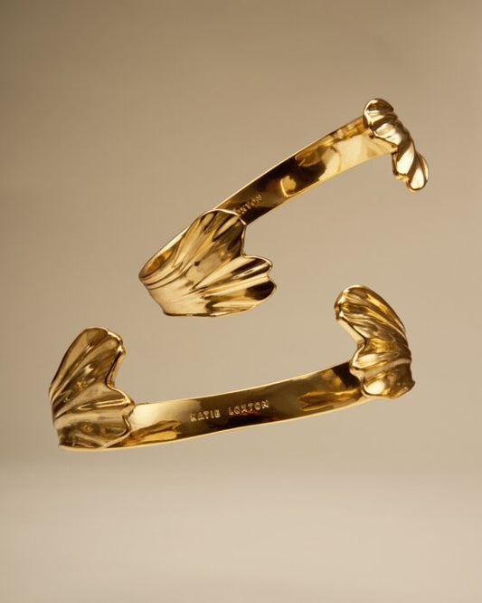 Katie Loxton Floramour Bangle Gold Coated Adjustable