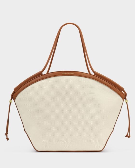 Katie Loxton Florence Tote Bag Canvas/Cognac