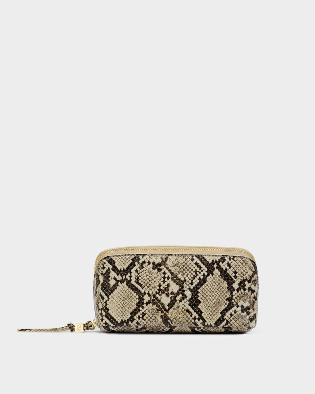 Katie Loxton Fold-Out Mirror Make Up Bag Faux Snake