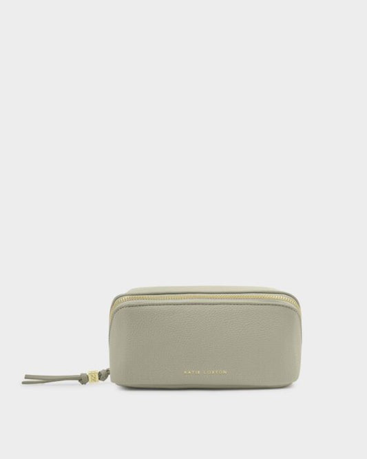 Katie Loxton Fold-Out Mirror Make Up Bag Green Mist