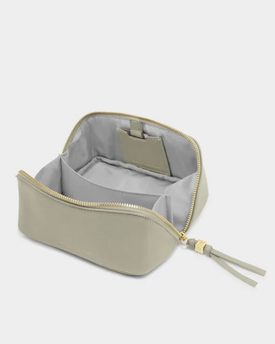 Katie Loxton Fold-Out Mirror Make Up Bag Green Mist