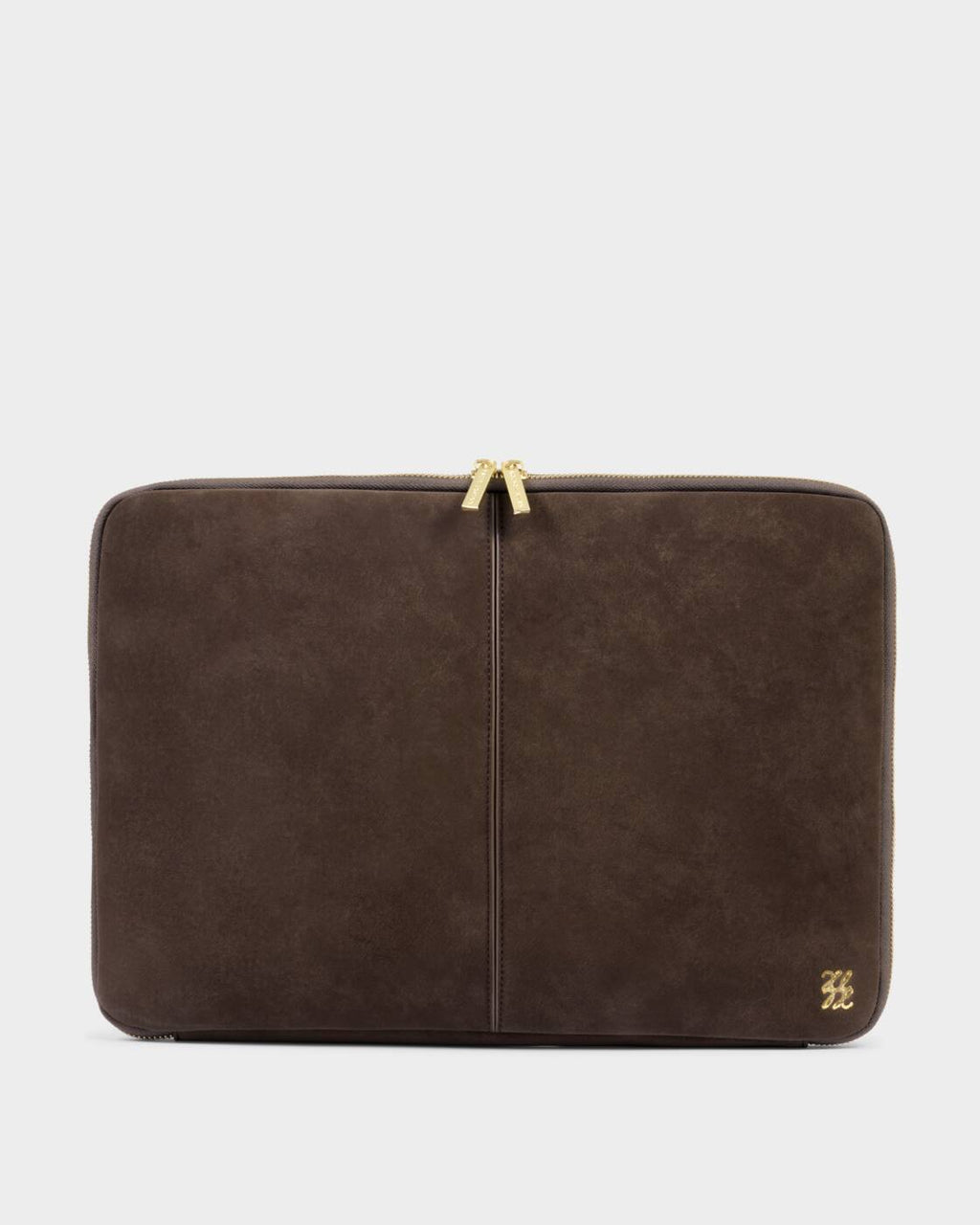 Katie Loxton Folio Laptop Case Chocolate Suedette
