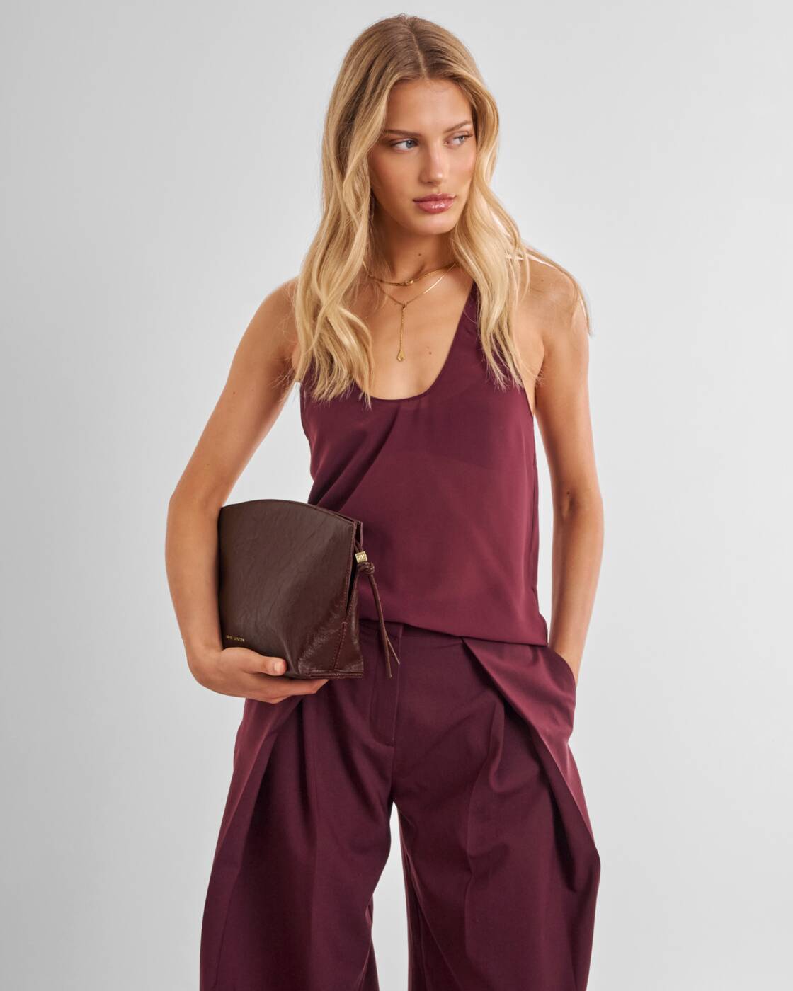 Katie Loxton Freya Clutch Cherry Patent Crackle