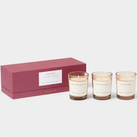 Katie Loxton Trio Votive Set Friend