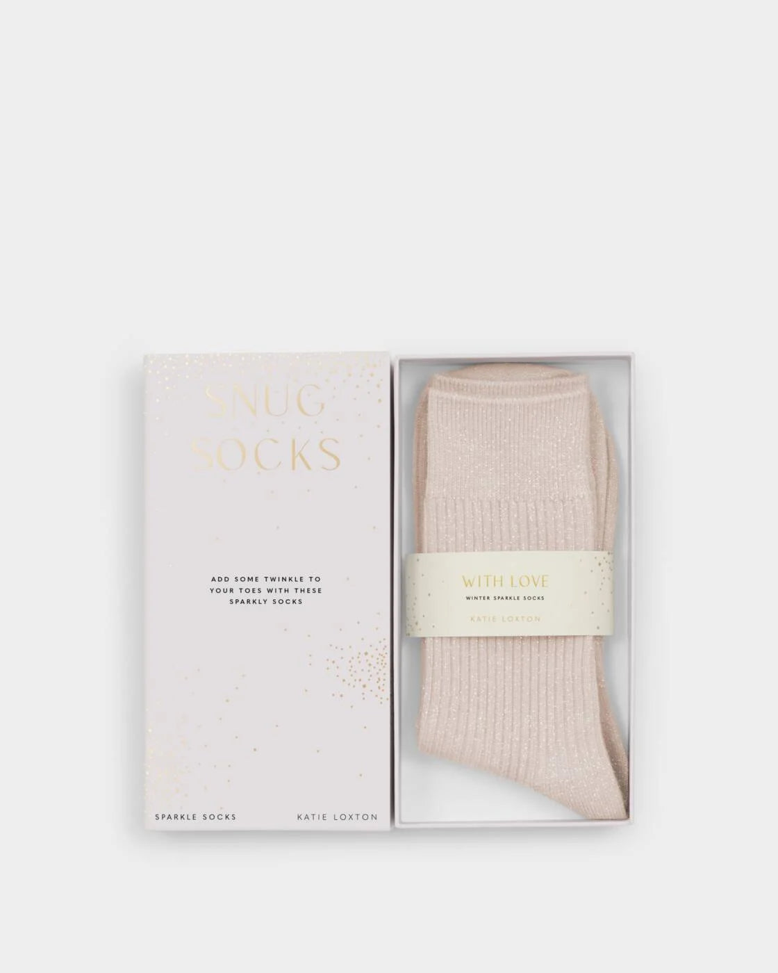 Katie Loxton Gift Boxed Sparkle Socks Pink One Size