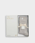 Katie Loxton Gift Boxed Chunky Knit Socks Heart Mink One Size