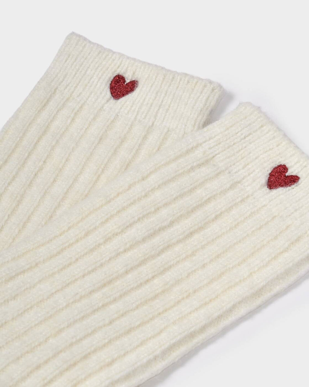 Katie Loxton Gift Boxed Chunky Knit Socks Heart Off White One Size