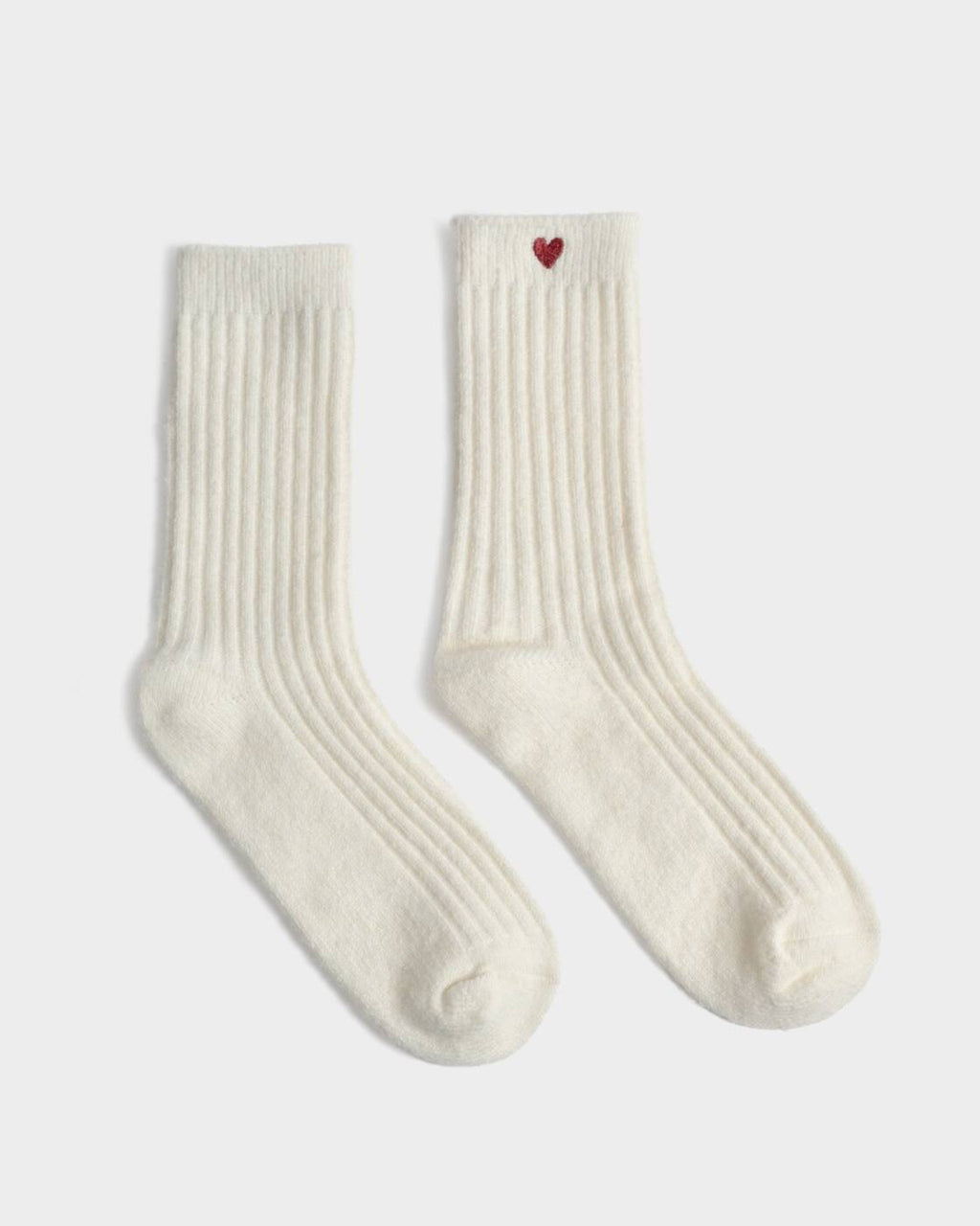 Katie Loxton Gift Boxed Chunky Knit Socks Heart Off White One Size