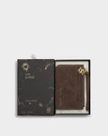 Katie Loxton Gift Boxed Coin & Cardholder Chocolate Suedette