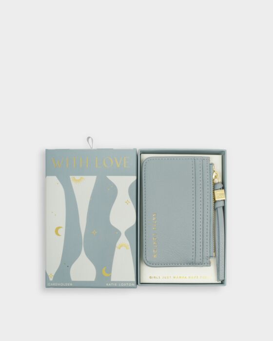 Katie Loxton Gift Boxed Coin & Cardholder Duck Egg Blue