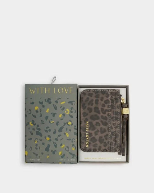 Katie Loxton Gift Boxed Coin & Cardholder Leopard