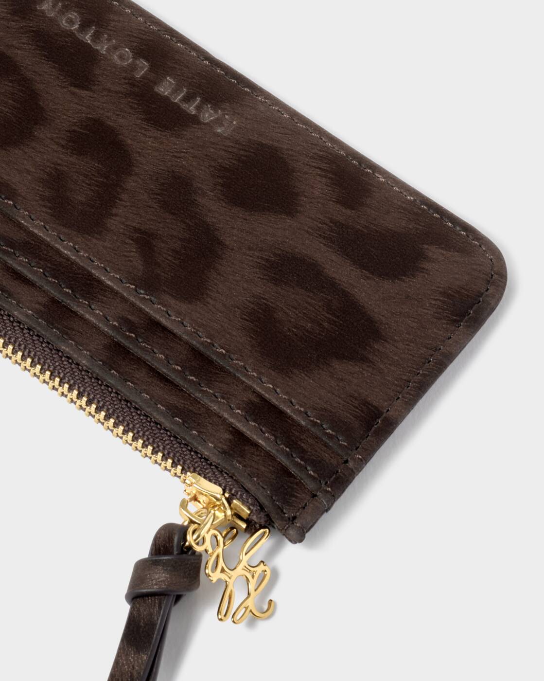 Katie Loxton Gift Boxed Coin & Cardholder Chocolate Leopard