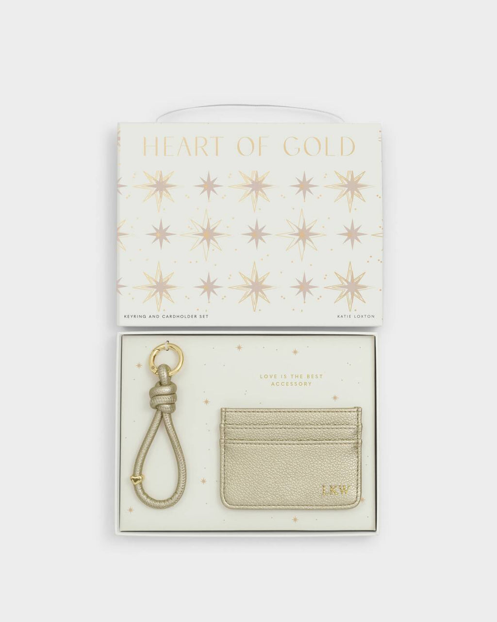 Katie Loxton Gift Boxed Keyring And Cardholder Gold