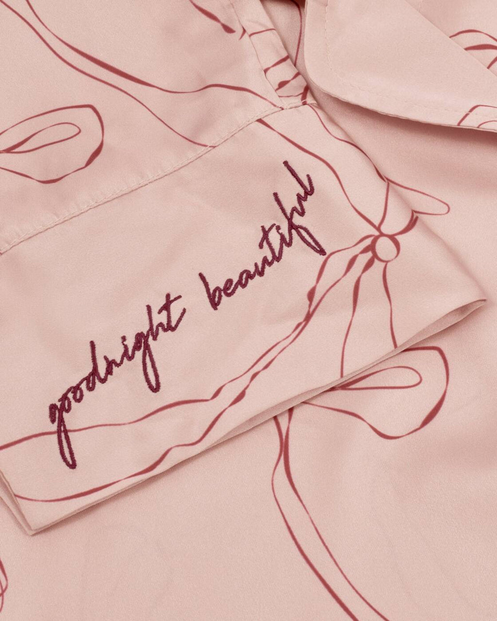 Katie Loxton Gift Boxed Pyjama Set Pink Cherry Bow Print Small