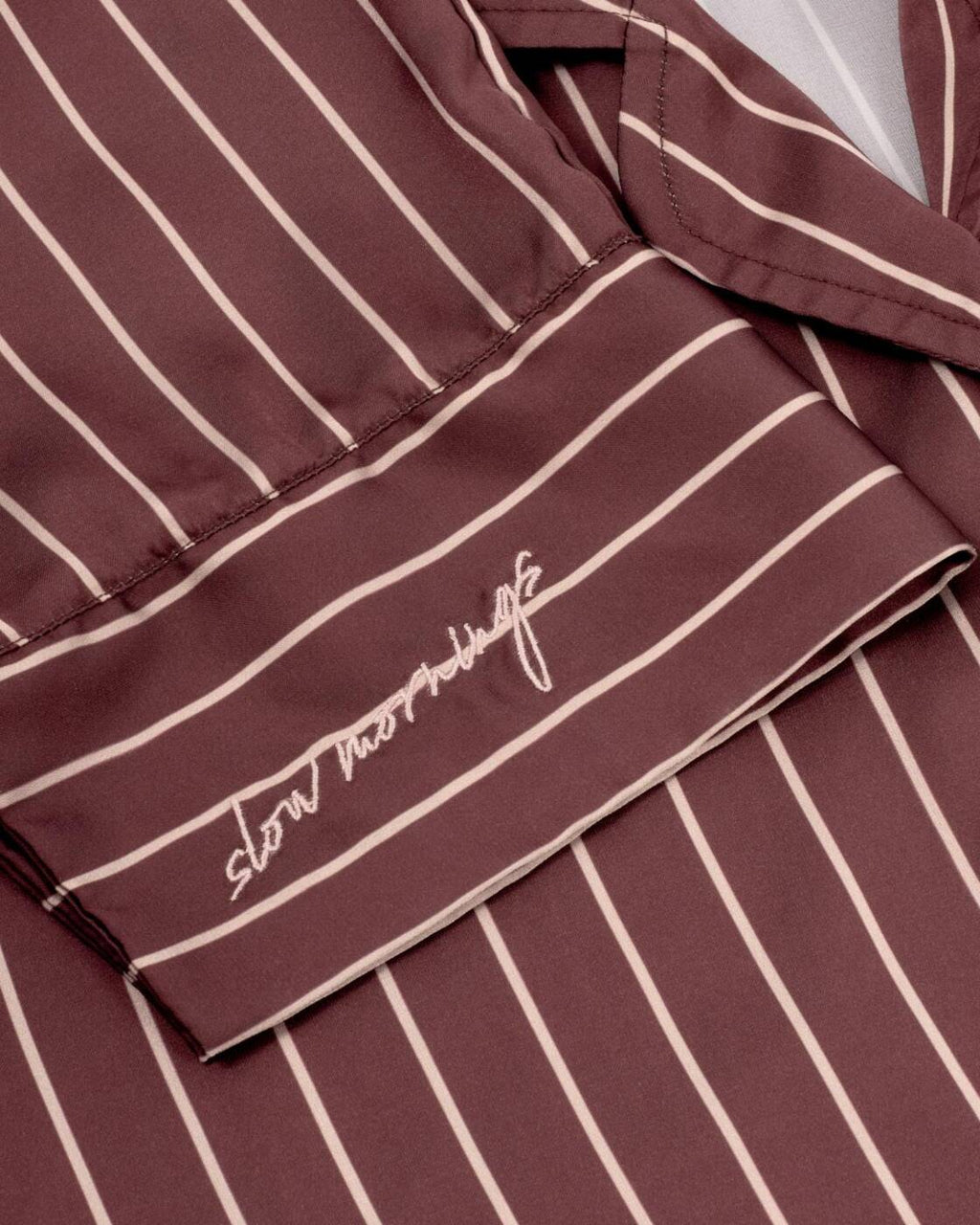 Katie Loxton Gift Boxed Pyjama Set Chocolate Off White Stripe Print Medium