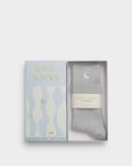 Katie Loxton Gift Boxed Socks Moon Powder Blue One Size