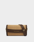 Katie Loxton Glasses And Cardholder Case Raffia/Bitter Chocolate