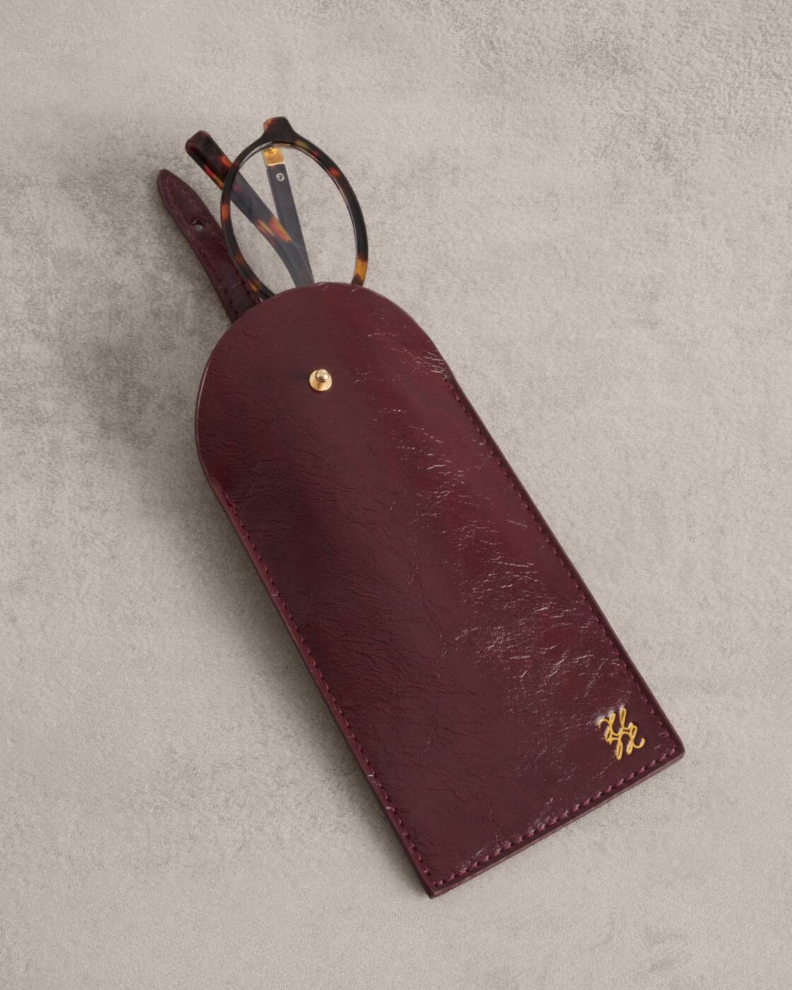 Katie Loxton Glasses Sleeve Cherry Patent Crackle