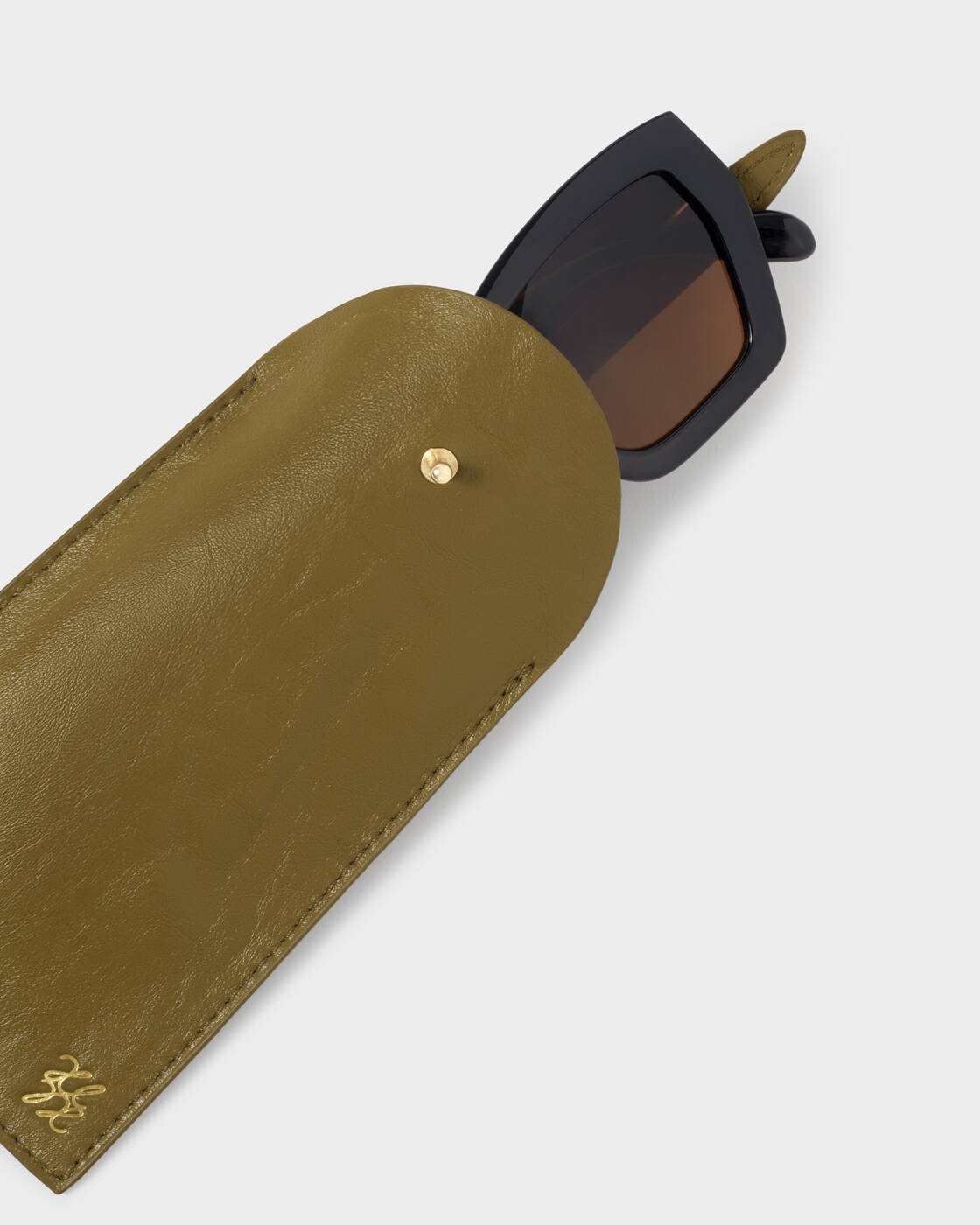 Katie Loxton Glasses Sleeve Olive Distressed