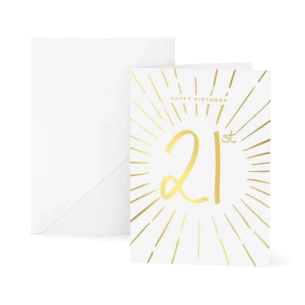 Katie Loxton Greetings Card Happy Birthday 21st