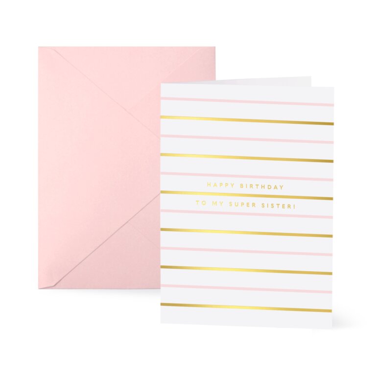 Katie Loxton Greetings Card Happy Birthday To My Super Sister!