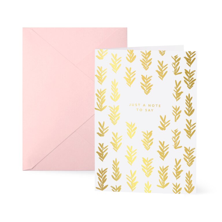 Katie Loxton Greetings Card Just A Note To Say