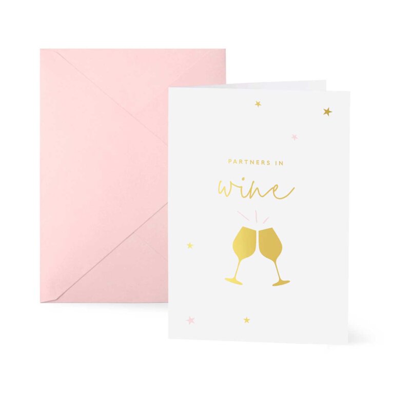 Katie Loxton Greetings Card Partners In Wine