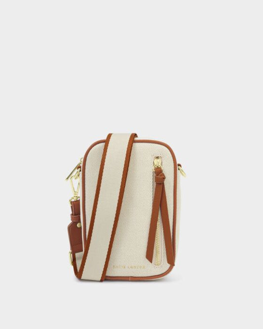 Katie Loxton Hallie Small Crossbody Bag Canvas/Cognac