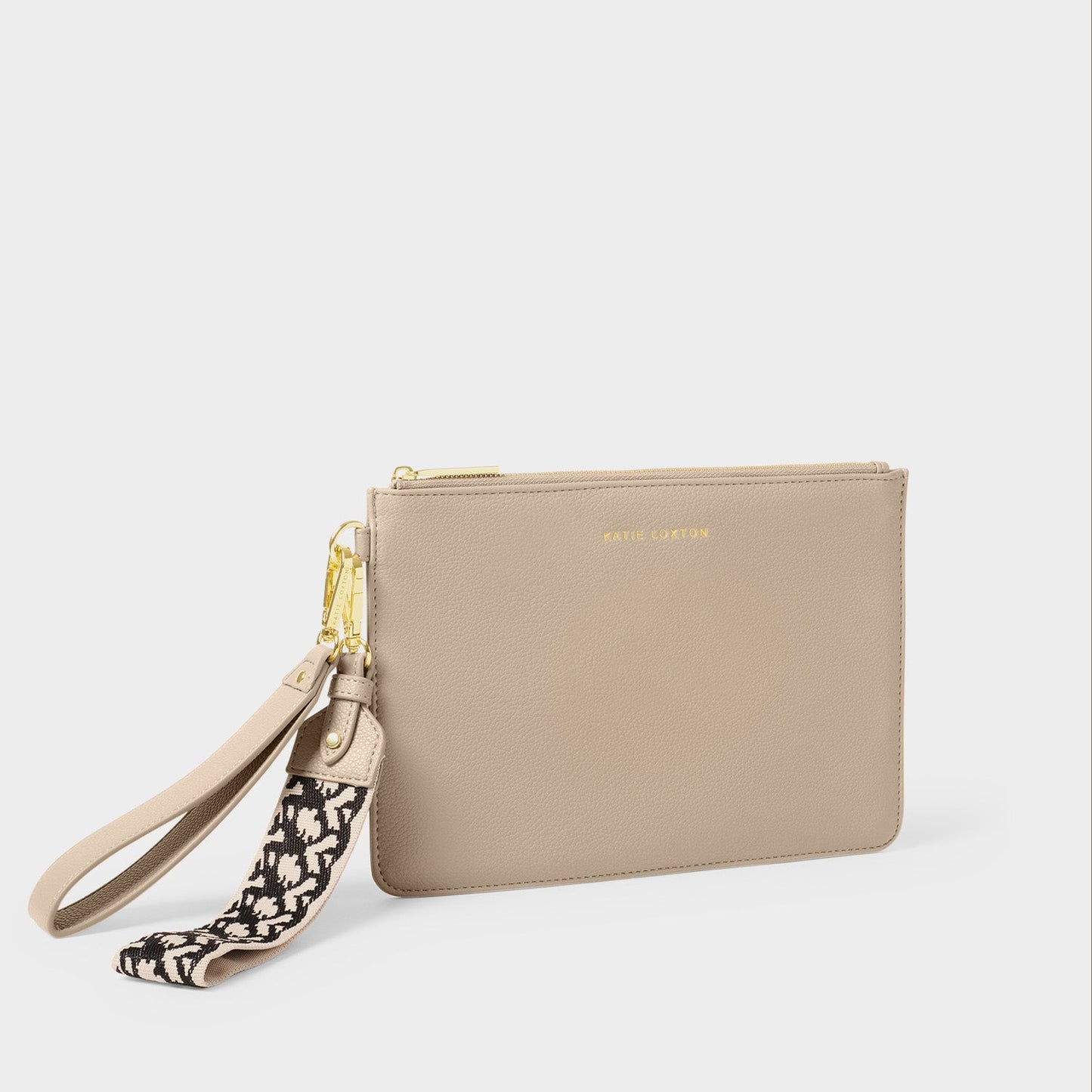 Katie Loxton Hallie Wristlet Pouch Light Taupe