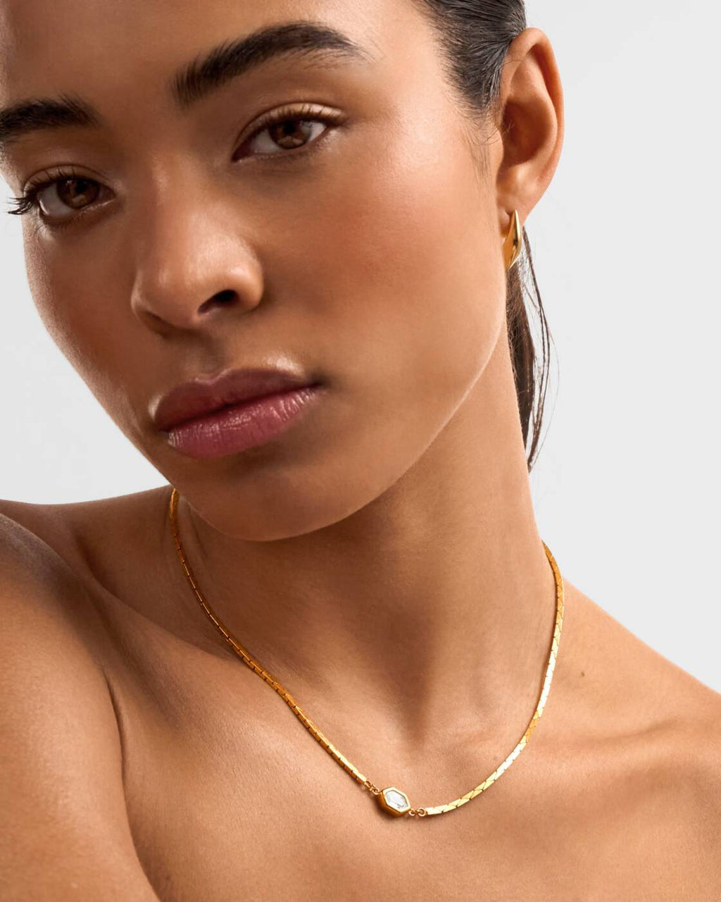 Katie Loxton Harlequin Necklace Gold Coated