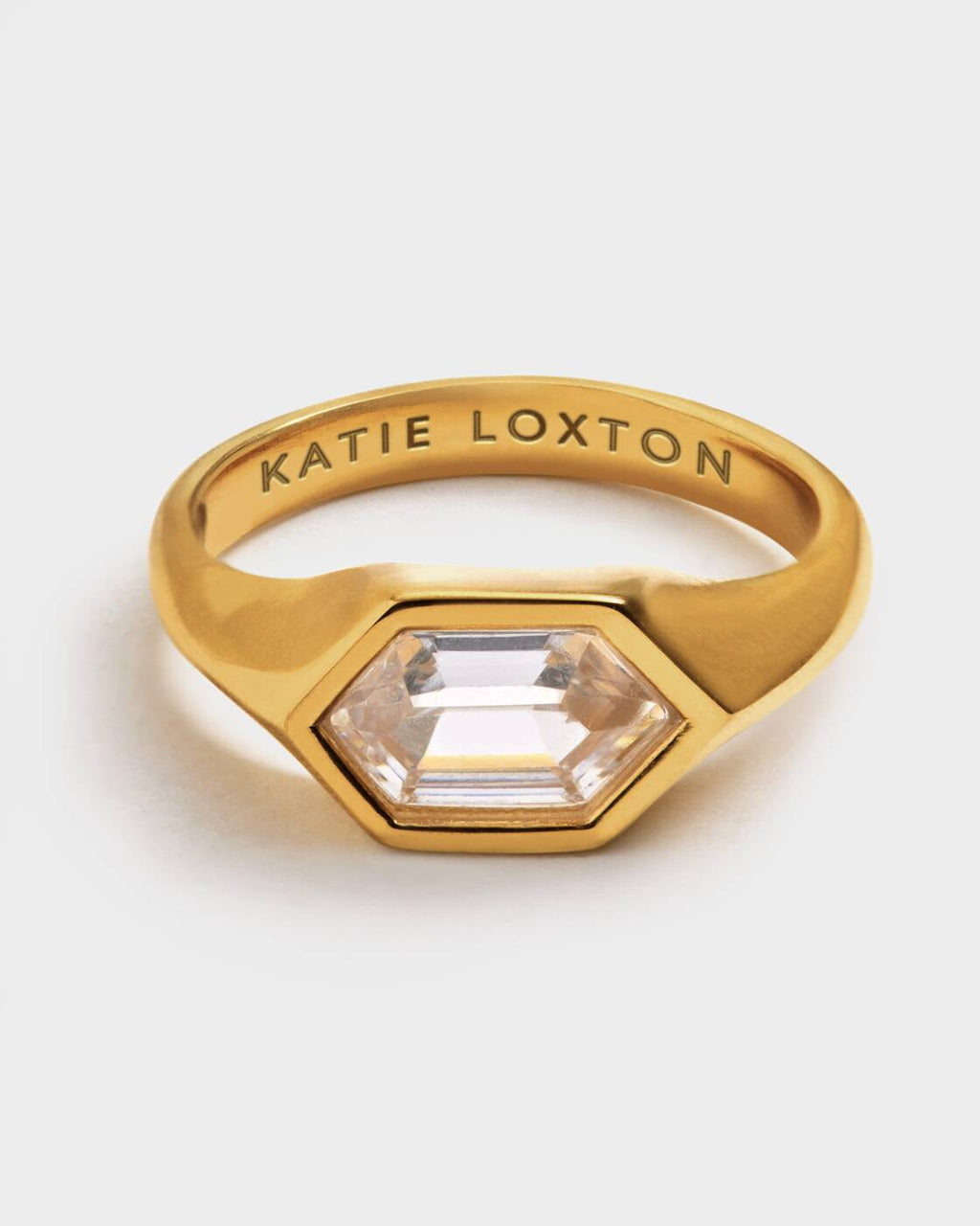Katie Loxton Harlequin Statement Ring Gold Coated Extra Large