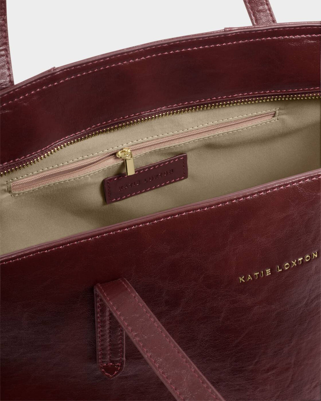 Katie Loxton Harlyn Work Tote Bag Cherry Distressed