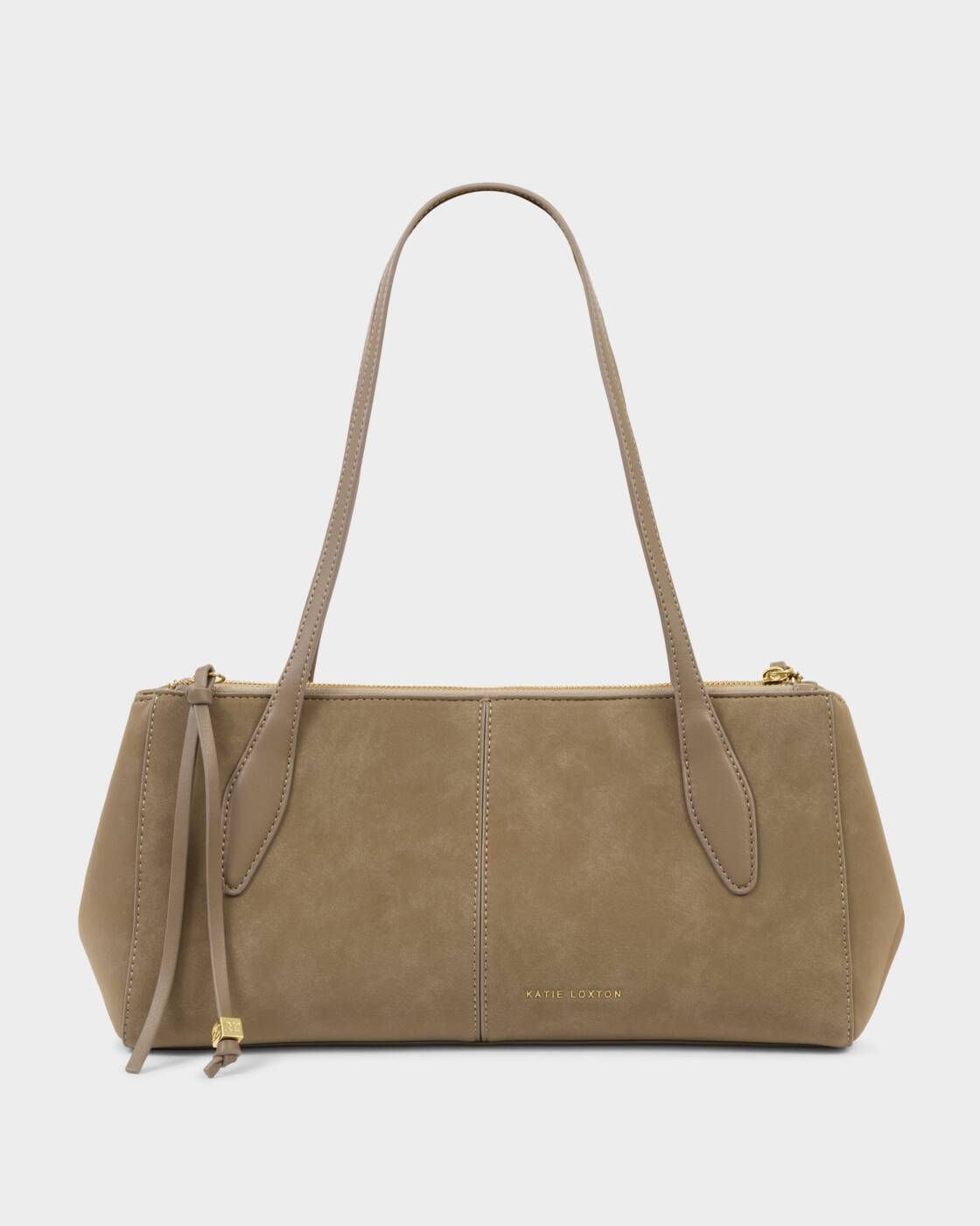 Katie Loxton Hattie Shoulder Bag Taupe Suedette Taupe