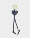 Katie Loxton Heart Charm Keyring Dreamer Light Navy