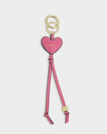 Katie Loxton Heart Charm Keyring Happy Sugar Pink