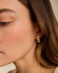 Katie Loxton Heart Link Earrings Gold Coated
