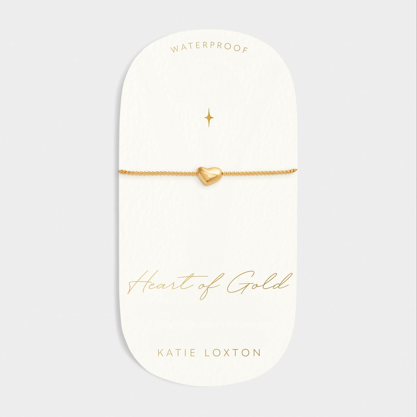 Katie Loxton Heart Of Gold Charm Bracelet Gold Coated