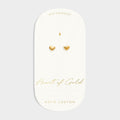 Katie Loxton Heart Of Gold Stud Earrings Gold Coated