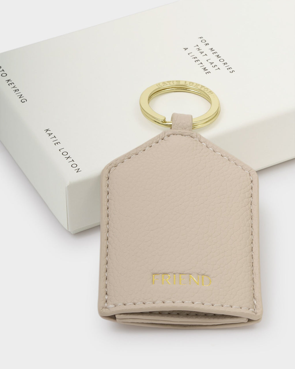 Katie Loxton Hidden Photo Keyring Friend Oyster