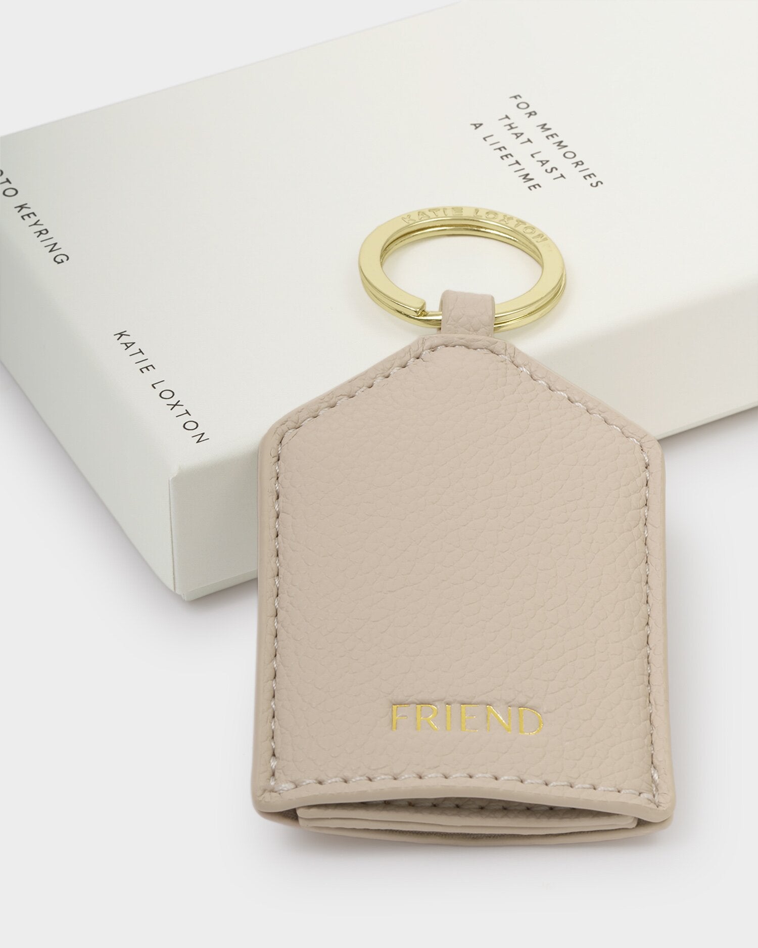 Katie Loxton Hidden Photo Keyring Friend Oyster