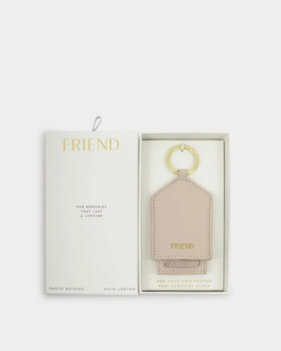 Katie Loxton Hidden Photo Keyring Friend Oyster