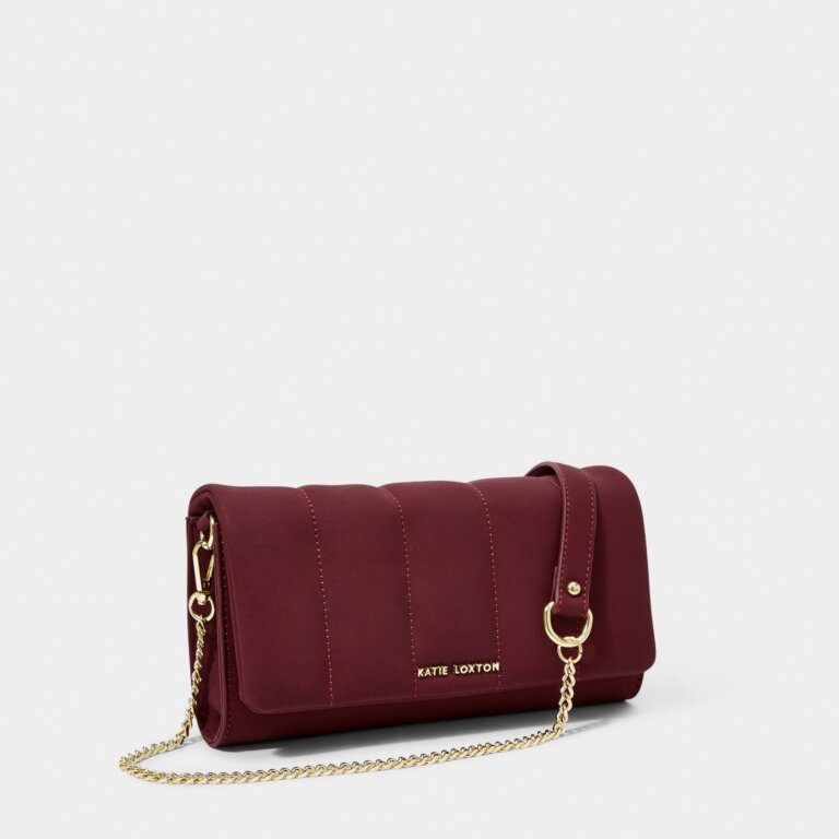 Katie Loxton Kayla Quilted Crossbody Plum