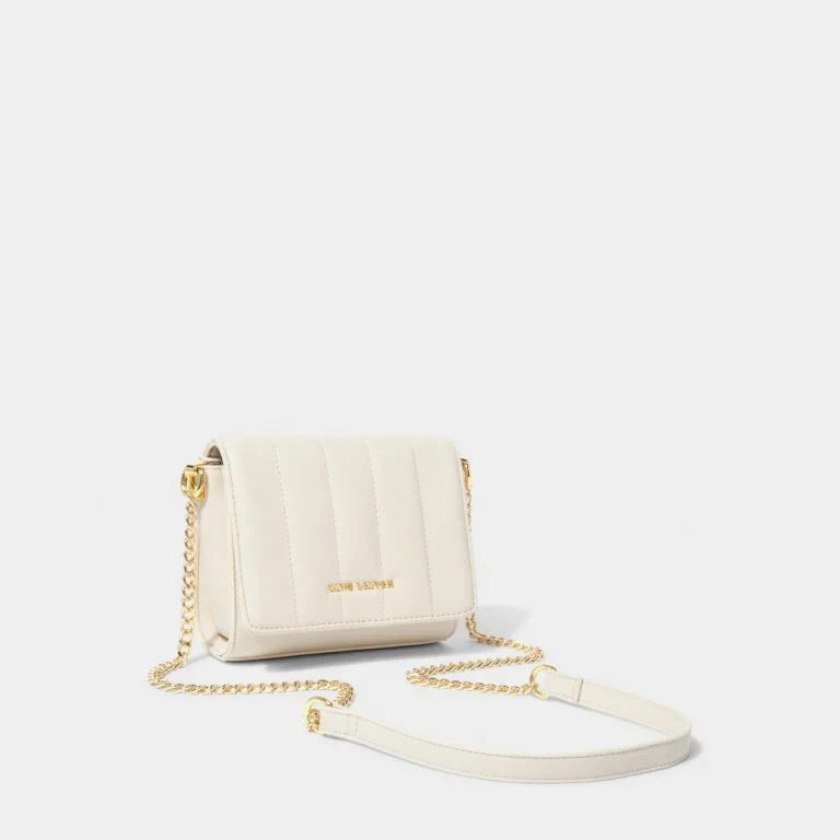 Katie Loxton Kendra Quilted Crossbody Bag Oyster