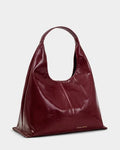 Katie Loxton Laila Patent Crackle Slouch Shoulder Bag Cherry Crackle