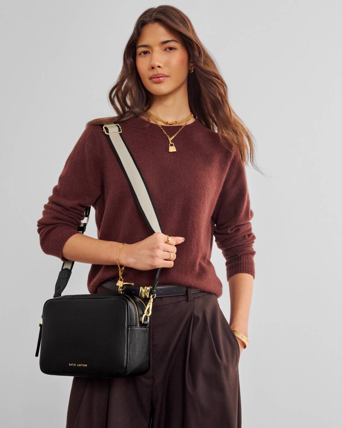 Katie Loxton Lottie Large Crossbody Black
