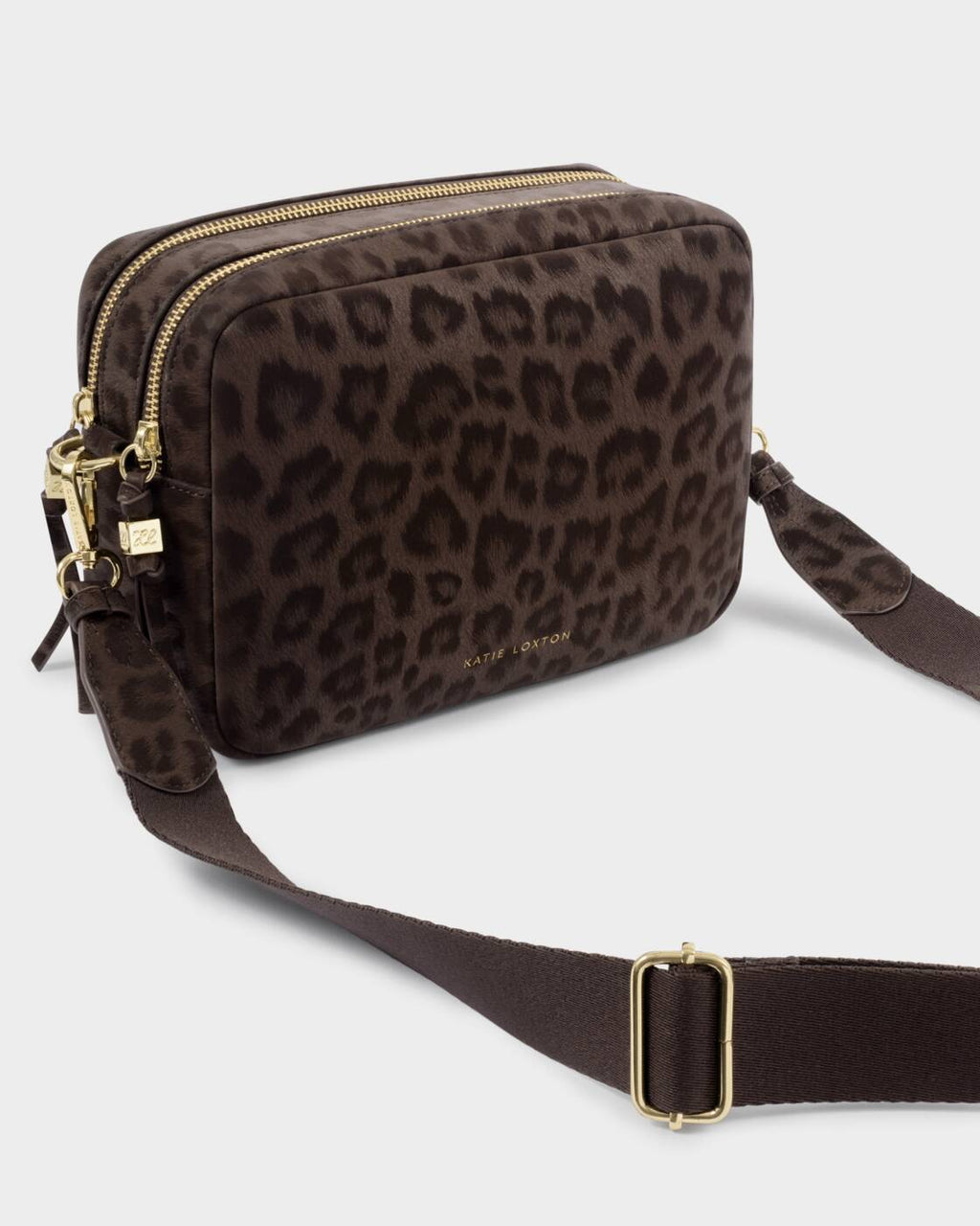Katie Loxton Lottie Large Crossbody Chocolate Leopard