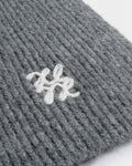 Katie Loxton Logo Appliqué Scarf Charcoal Pastel Grey