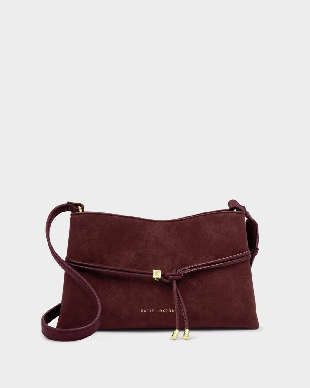 Katie Loxton Lori Crossbody Bag Cherry Suedette