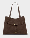 Katie Loxton Lori Tote Bag Bitter Chocolate Suedette