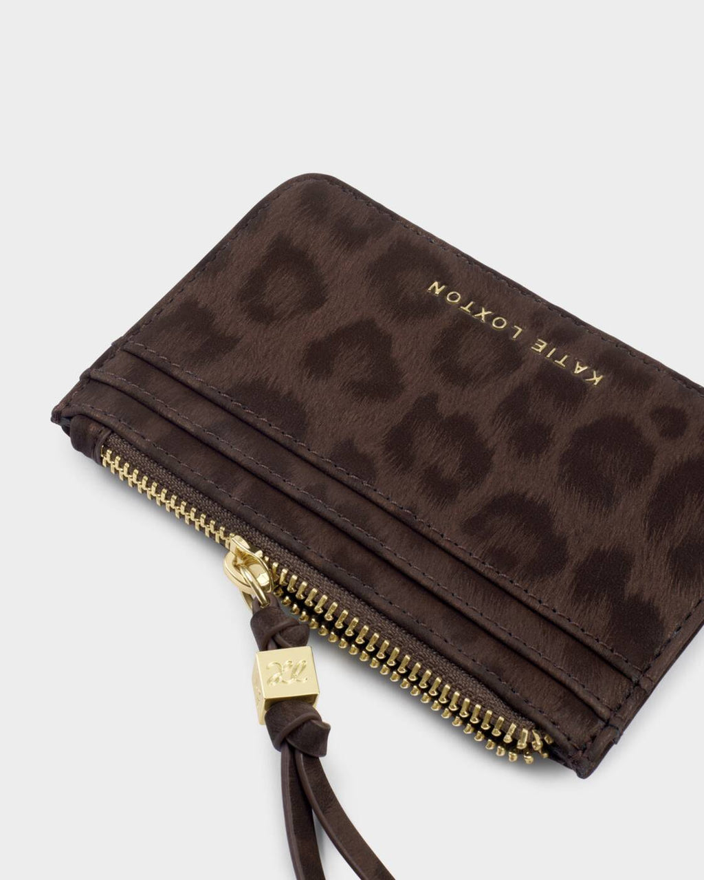 Katie Loxton Lottie Coin & Cardholder Chocolate Leopard